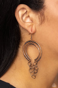 Dont Go CHAINg-ing - Copper Earrings