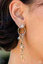 Load image into Gallery viewer, Two-Tone Trendsetter - Multicolor Gold &amp; Silver Earrings
