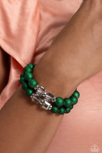 Load image into Gallery viewer, Shopaholic Showdown - Green Bracelet
