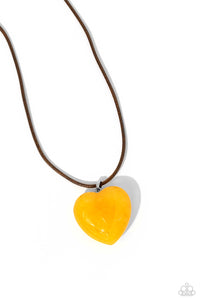 Serene Sweetheart - Yellow Necklace