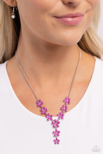 Load image into Gallery viewer, Flowering Feature - Multicolor Purple Necklace
