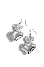 Load image into Gallery viewer, Charming Connection - White Heart Earrings
