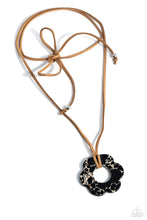 Load image into Gallery viewer, Tied Triumph - Black Necklace
