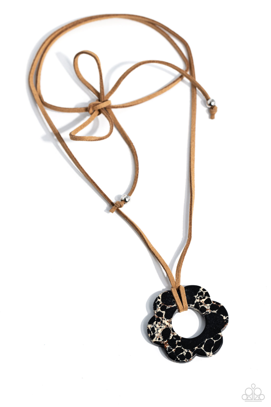 Tied Triumph - Black Necklace