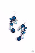 Load image into Gallery viewer, Fancy Flaunter - Blue Flower Earrings
