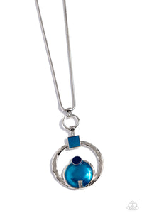 Tastefully Transparent - Blue Necklace