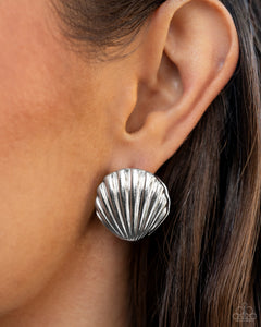 Seashell Surprise - Silver Earrings