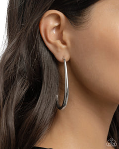 Exclusive Element - Silver Hoop Earrings