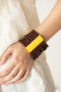 Tropical Trendsetter - Yellow Bracelet