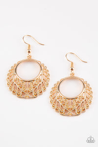 Grapevine Glamorous - Gold Earrings